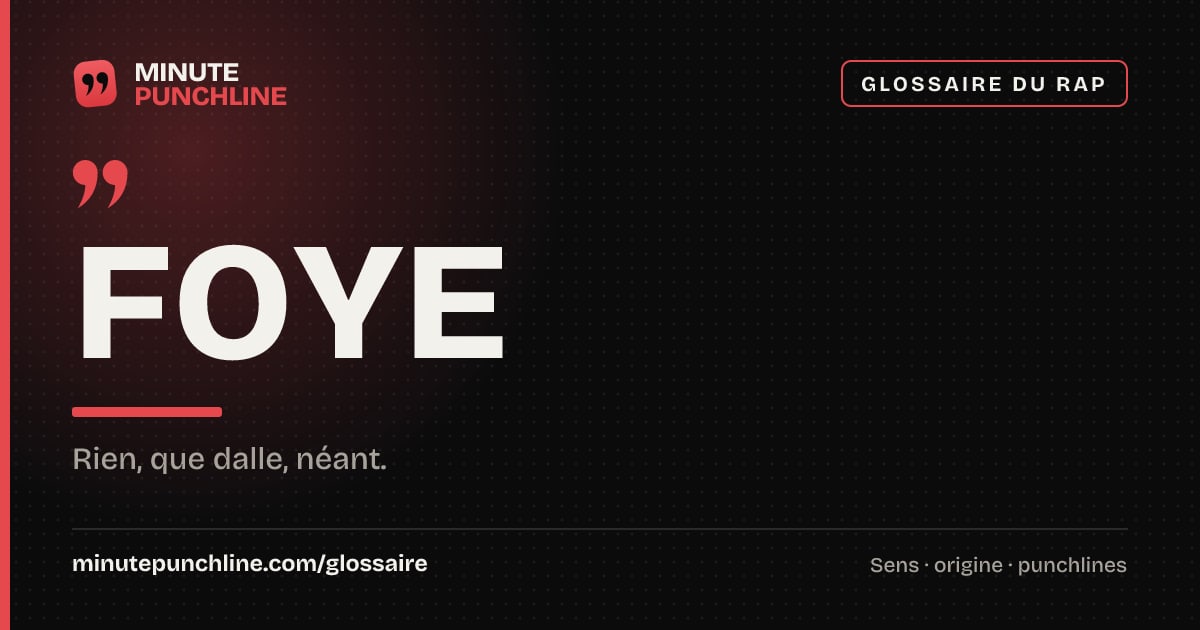 Foye - signification et origine