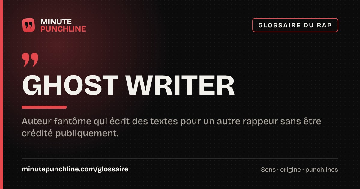 Ghost Writer - signification et origine