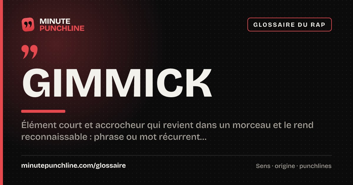 Gimmick - signification et origine