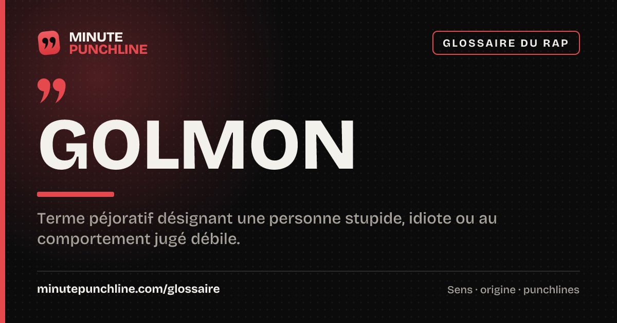 Golmon - signification et origine