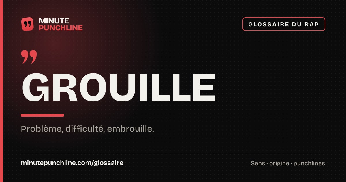 Grouille - signification et origine