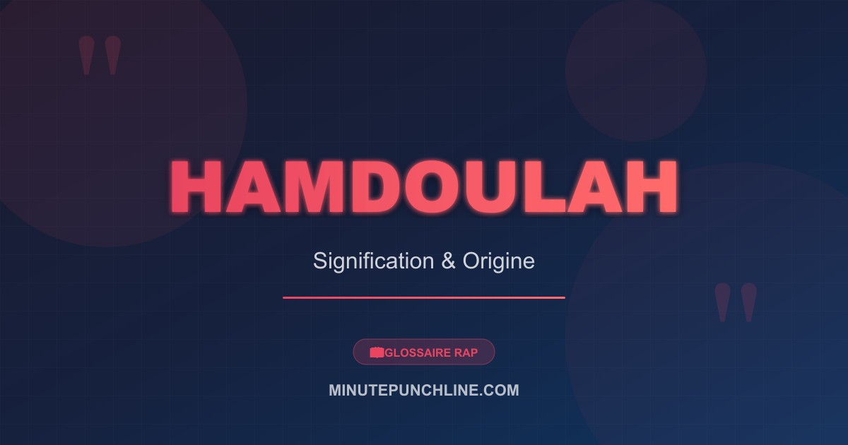 Hamdoulah - signification et origine