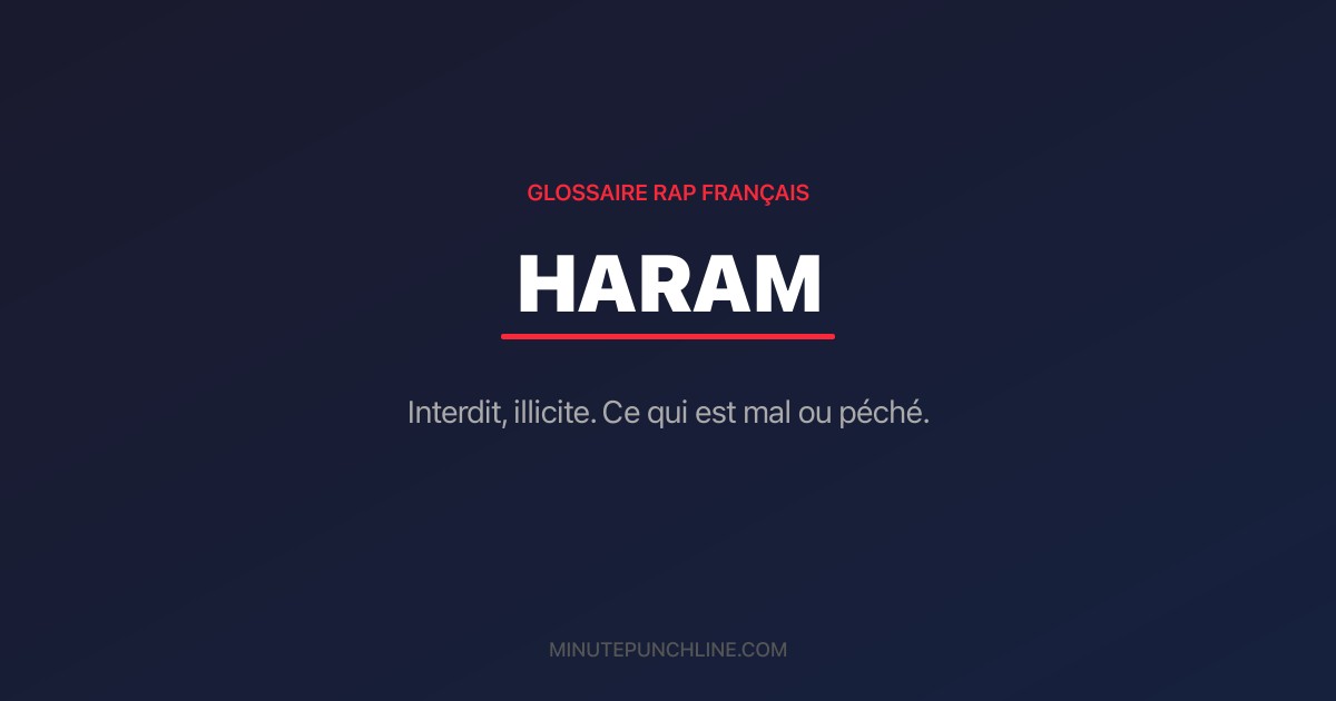 Haram - signification et origine