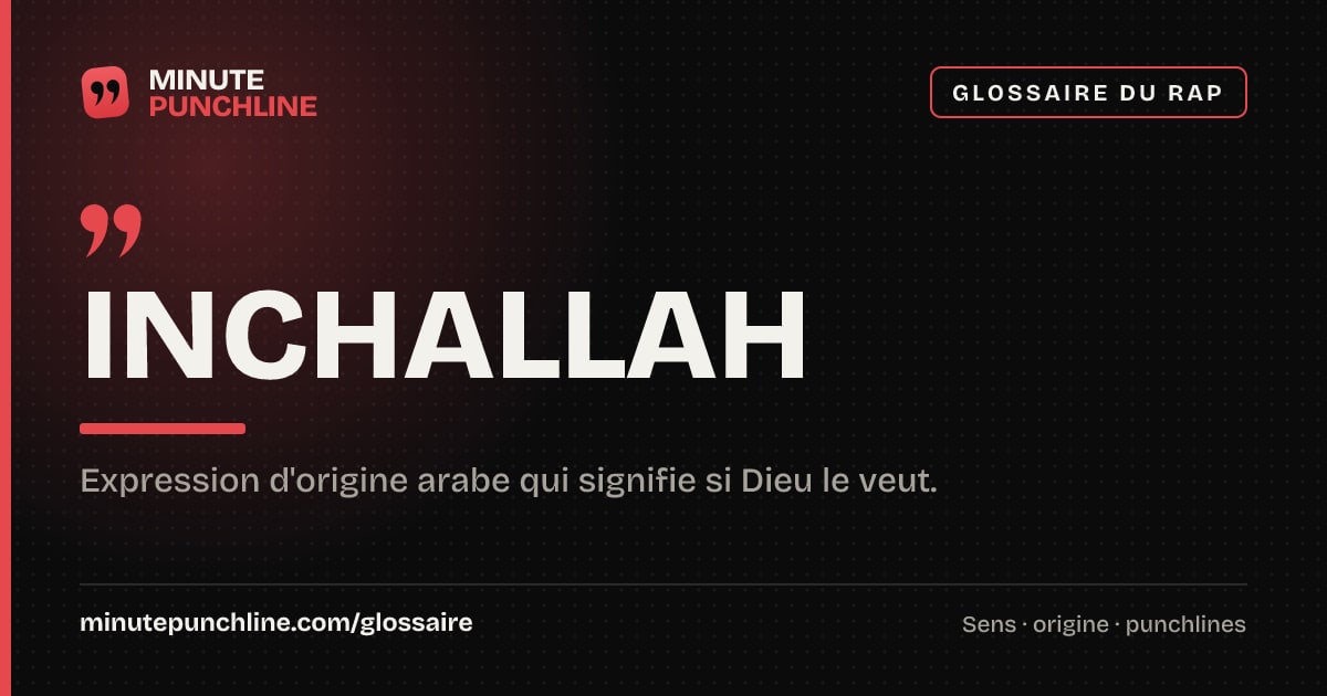 Inchallah - signification et origine