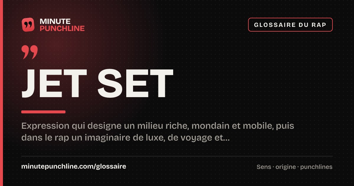 Jet set - signification et origine