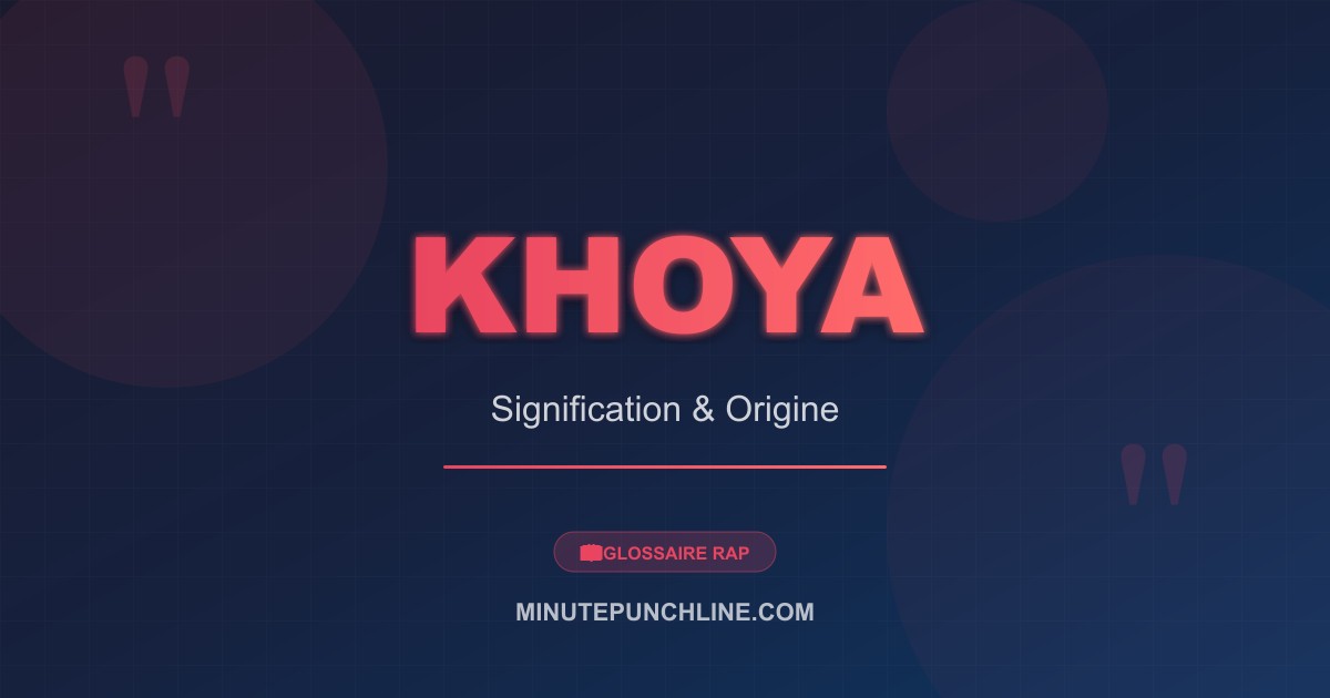 Khoya - signification et origine