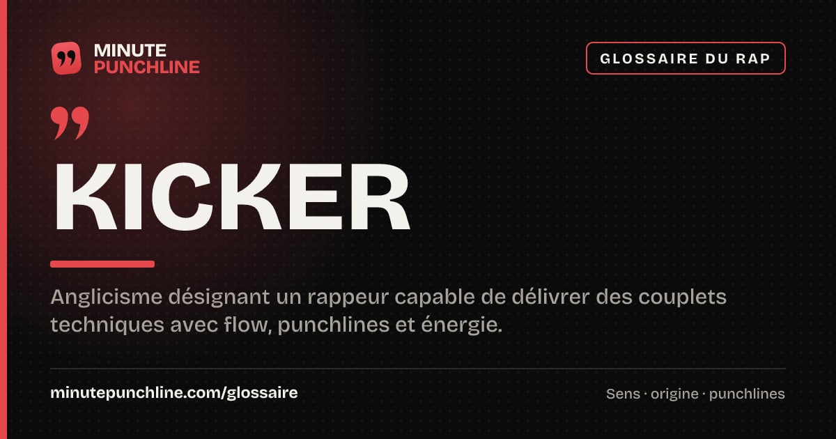 Kicker - signification et origine