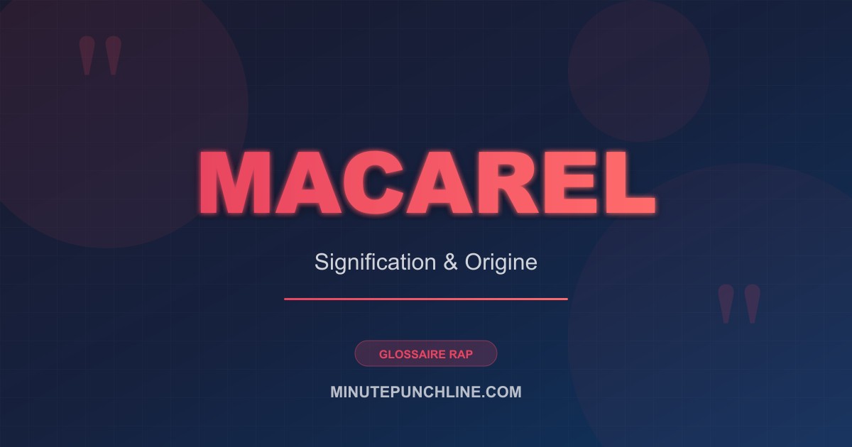 Macarel - signification et origine
