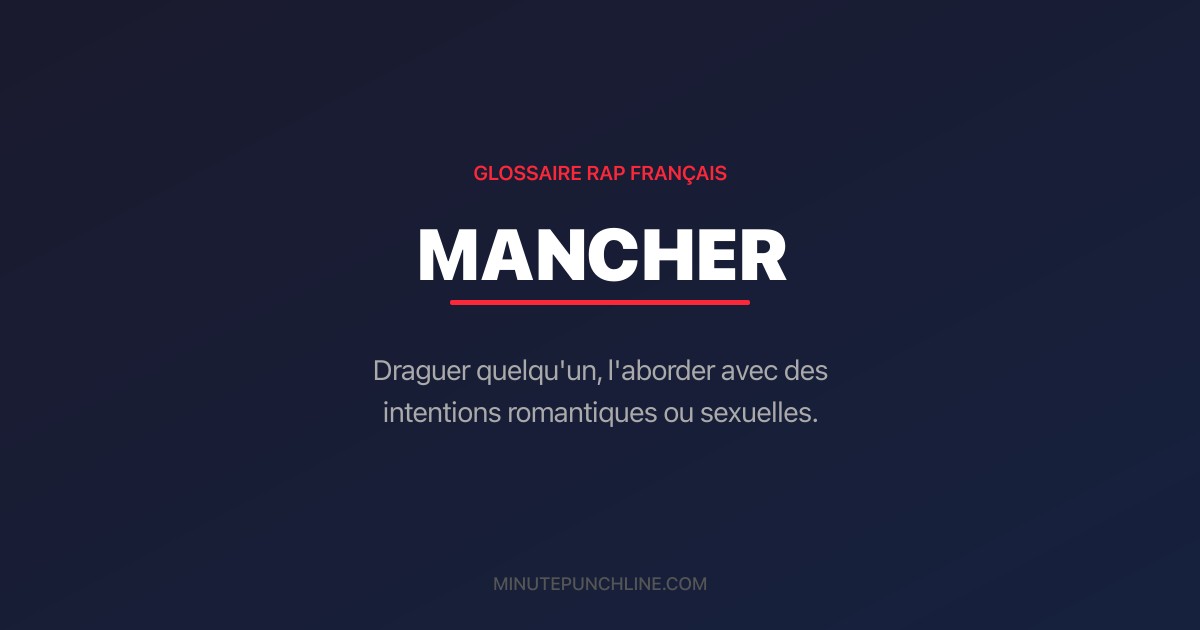 Mancher - signification et origine