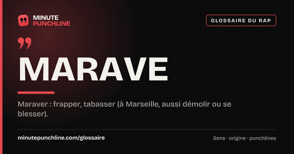 Marave - signification et origine