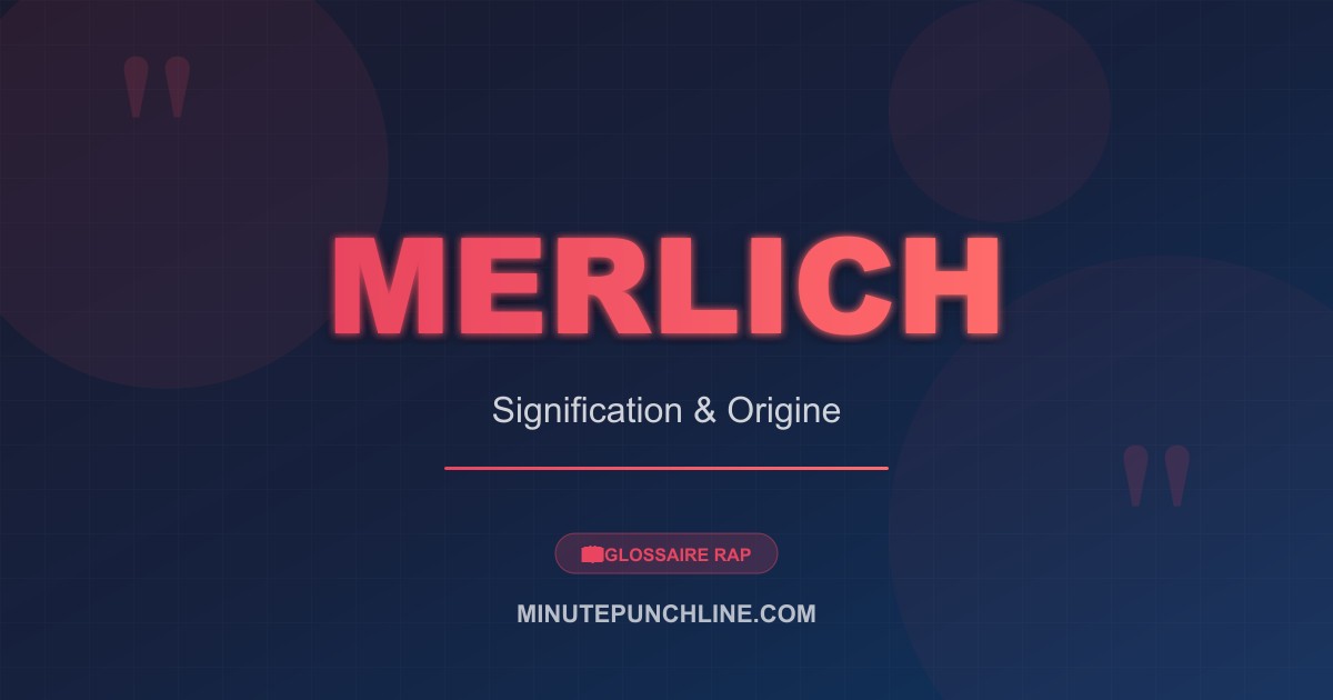 Merlich - signification et origine