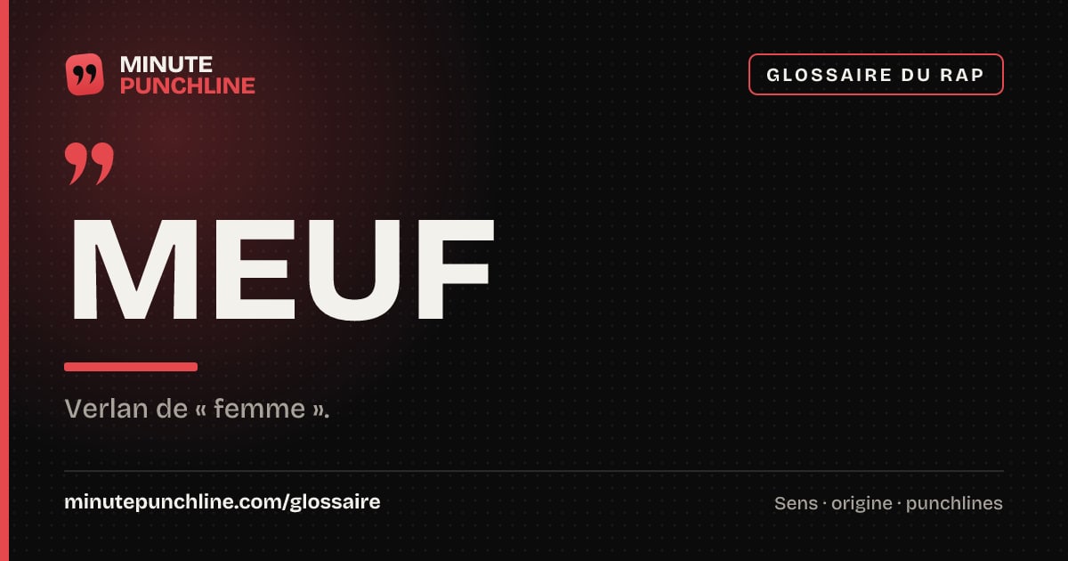 Meuf - signification et origine