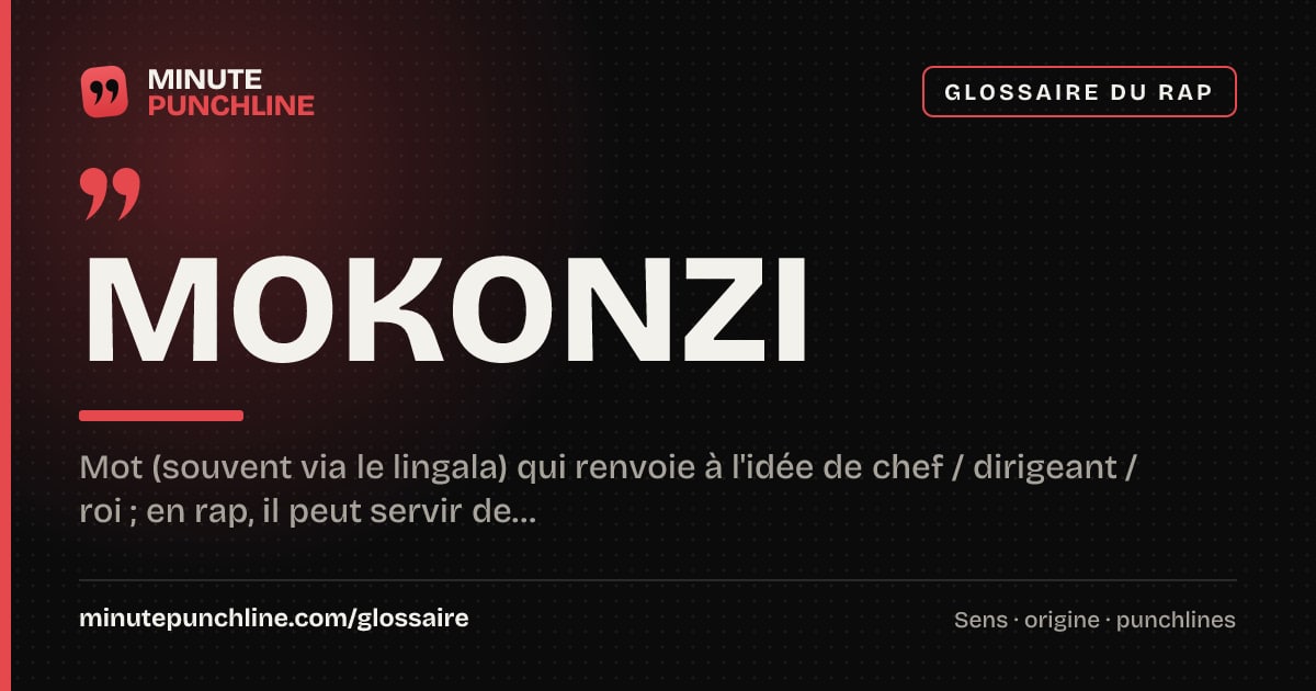 Mokonzi - signification et origine