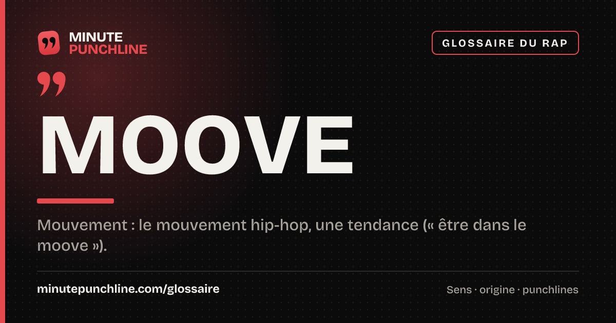 Moove - signification et origine