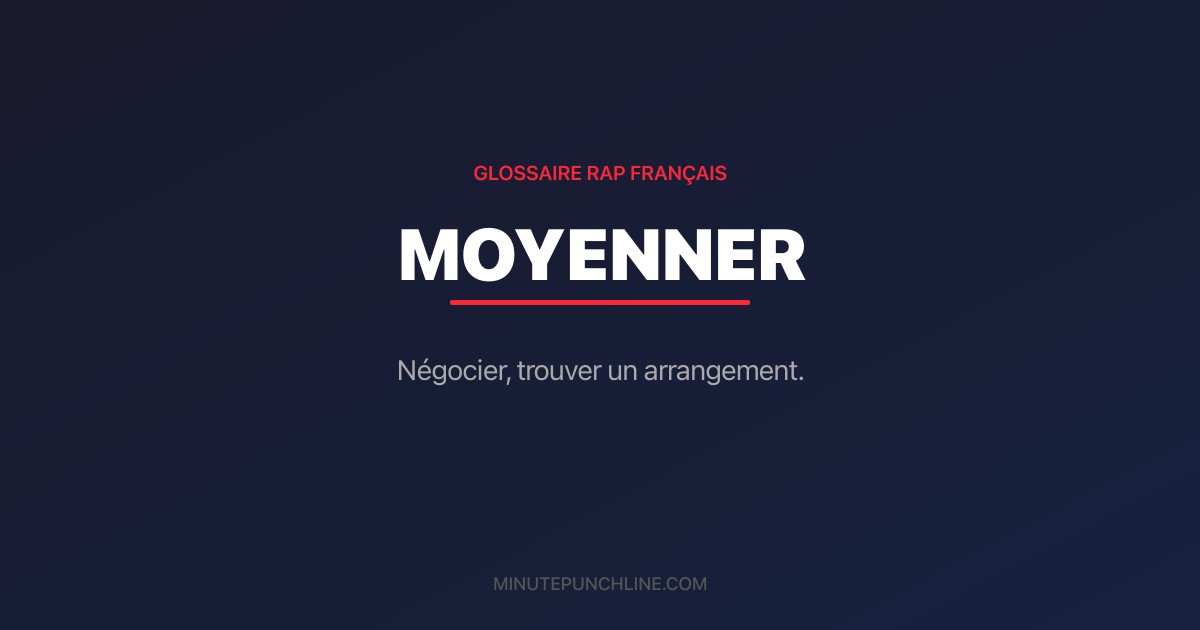 moyenner - signification et origine