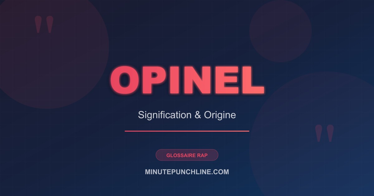 Opinel - signification et origine