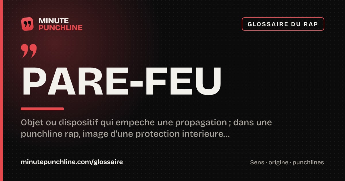 Pare-feu - signification et origine