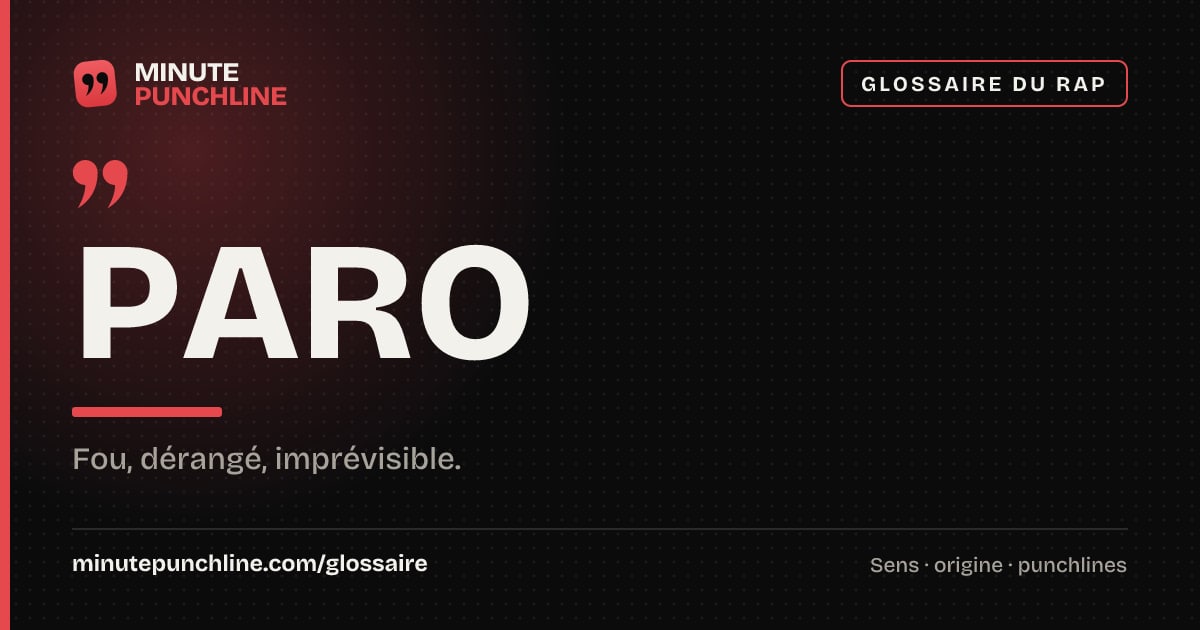 Paro - signification et origine