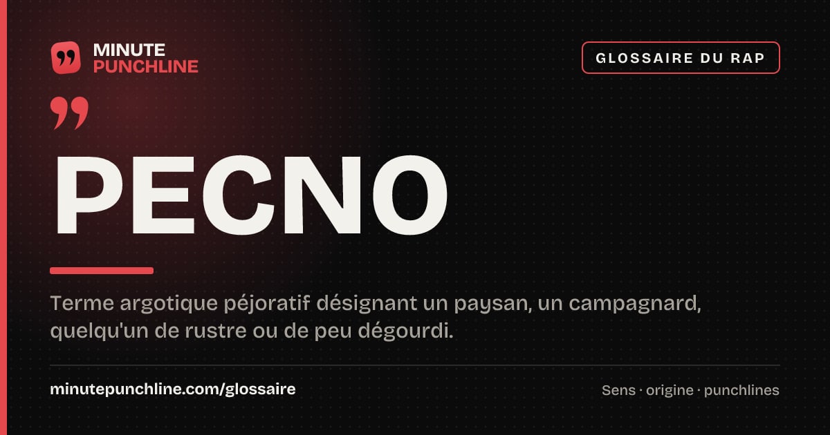 Pecno - signification et origine