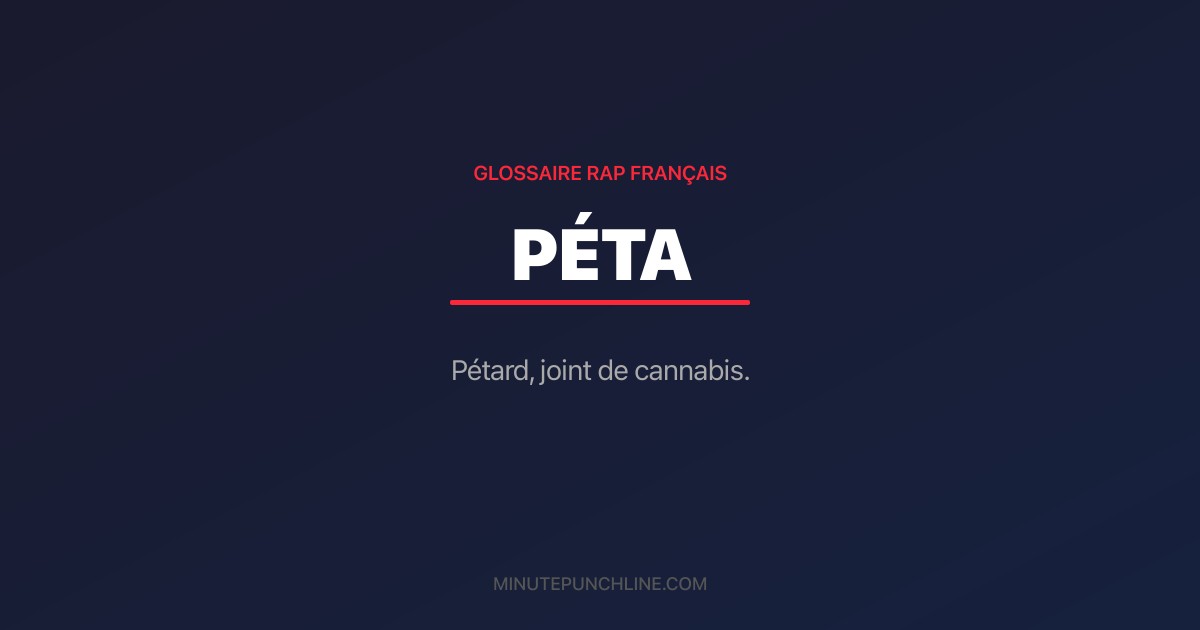 Péta - signification et origine