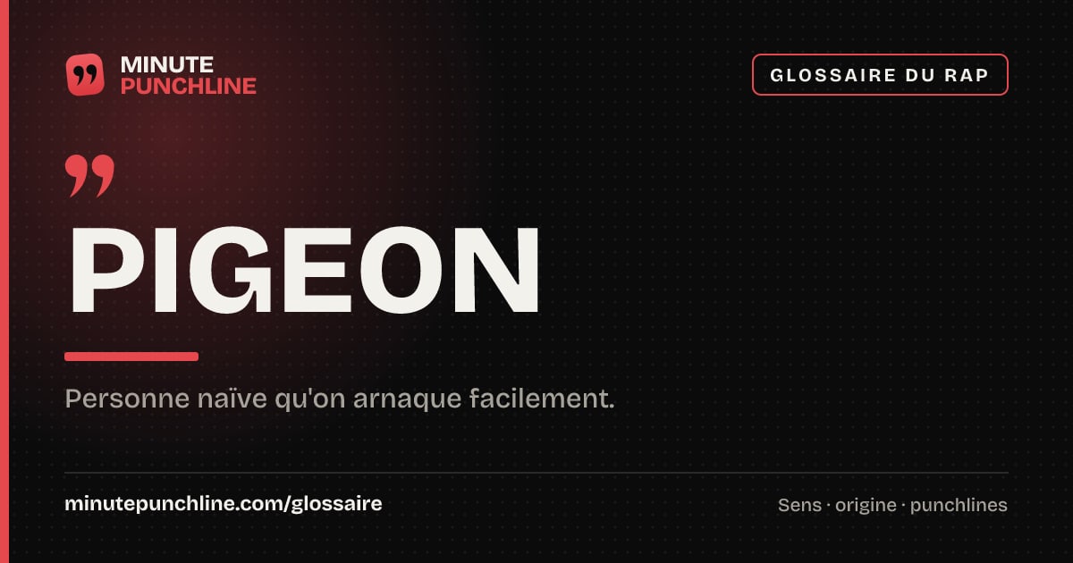 Pigeon - signification et origine