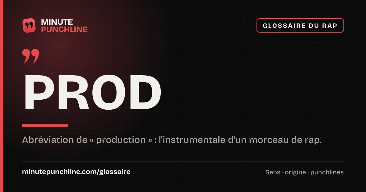 Prod - signification et origine