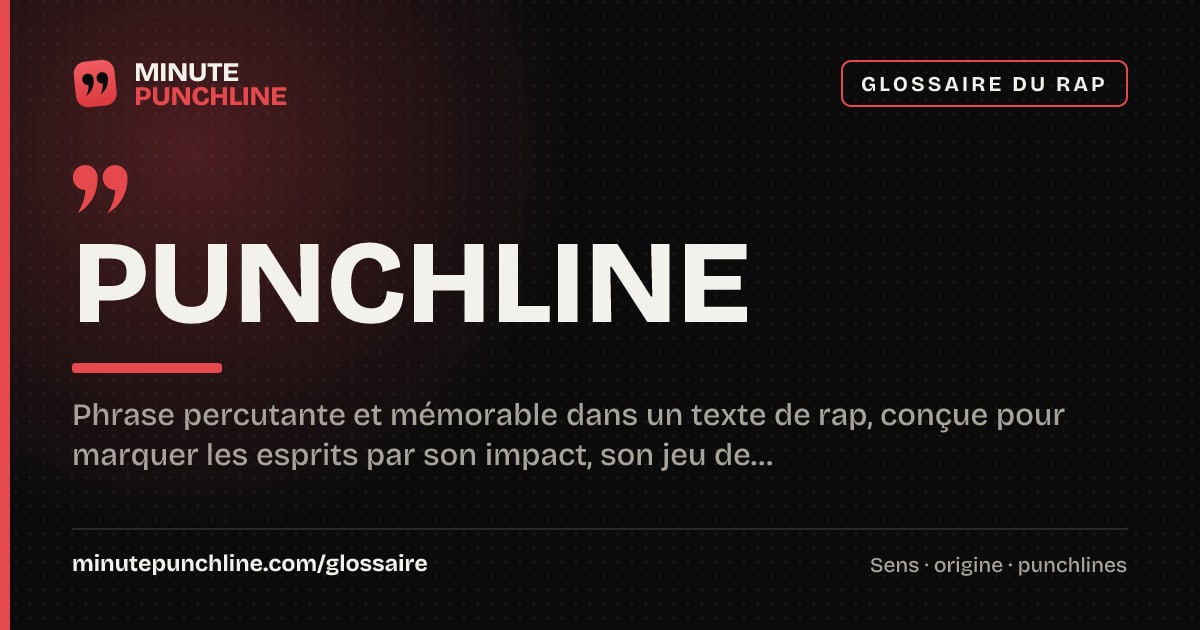 Punchline - signification et origine