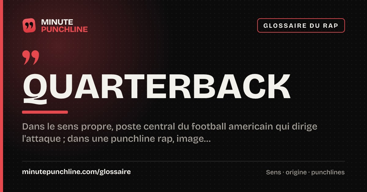Quarterback - signification et origine