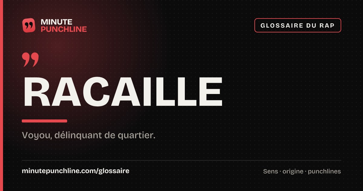 Racaille - signification et origine