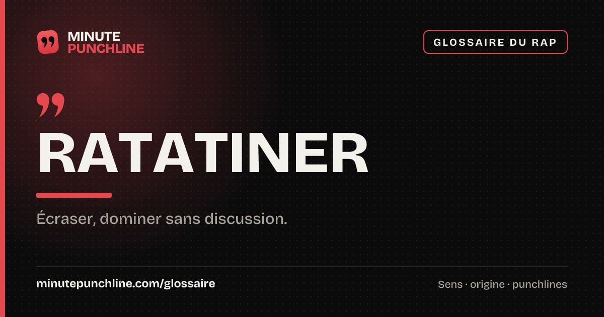 Ratatiner - signification et origine