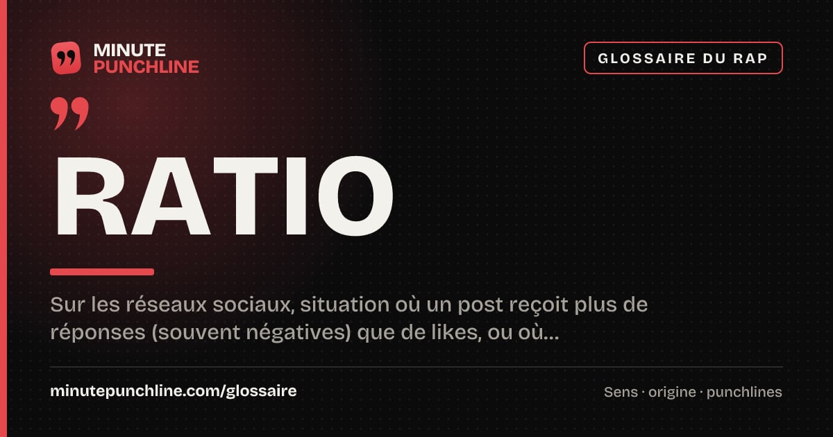 Ratio - signification et origine