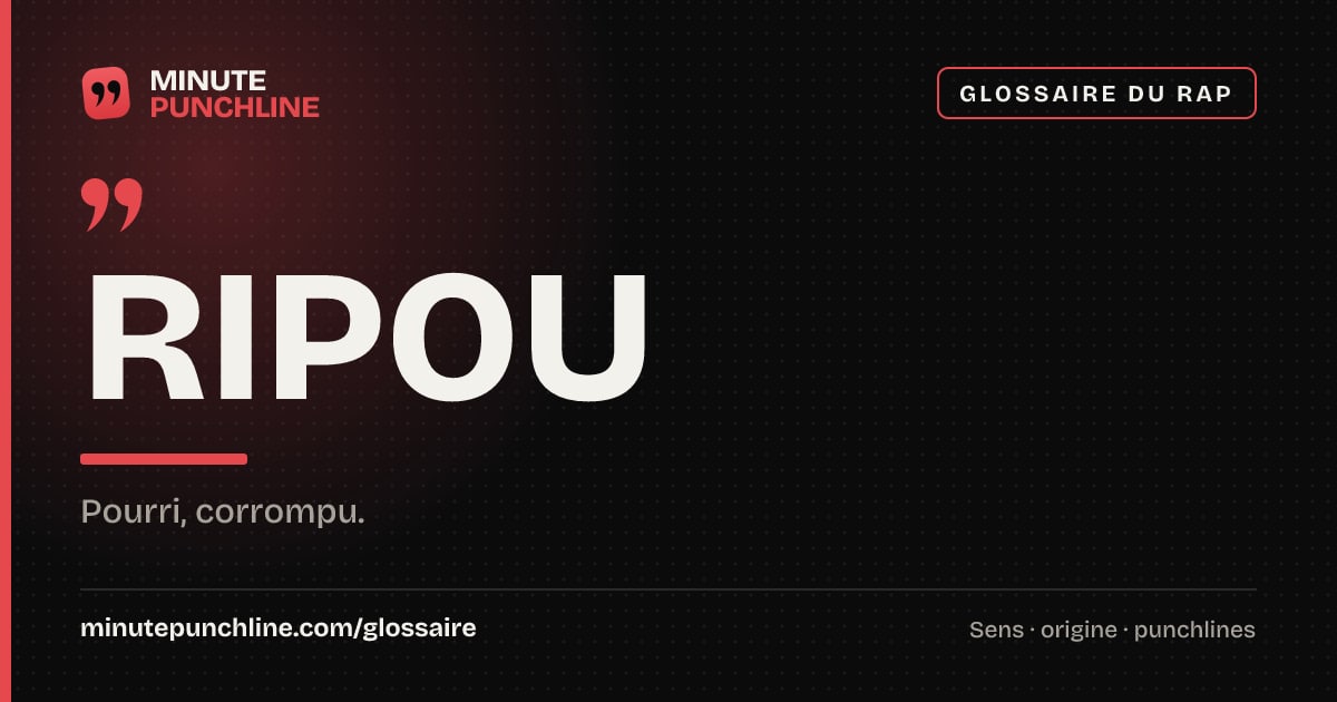 Ripou - signification et origine