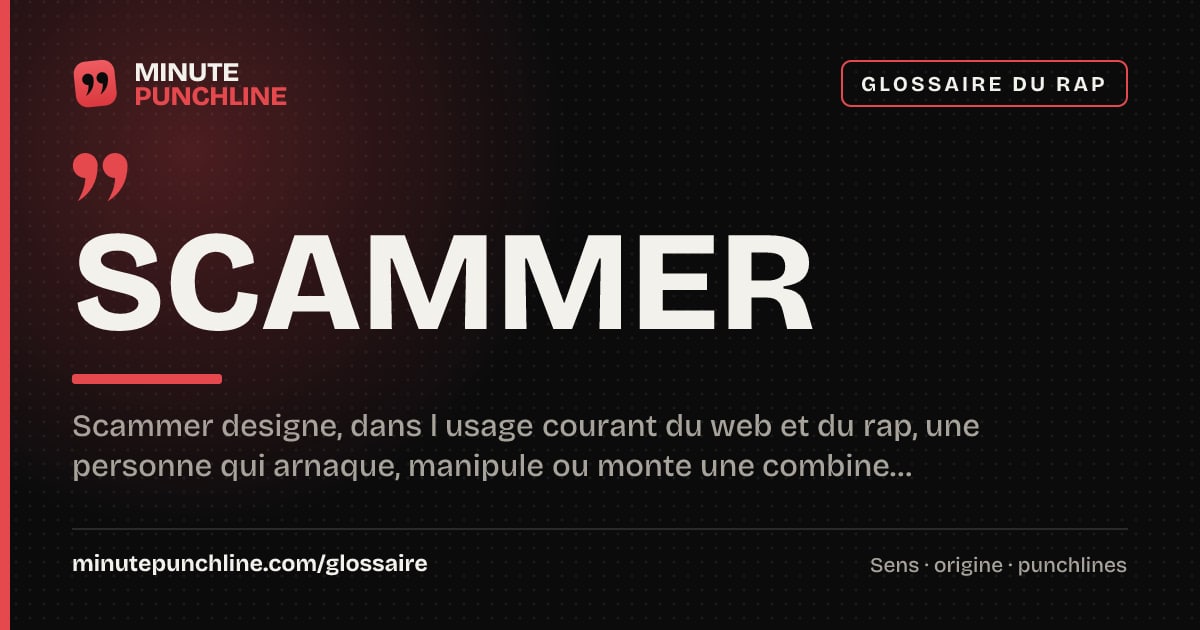 Scammer - signification et origine