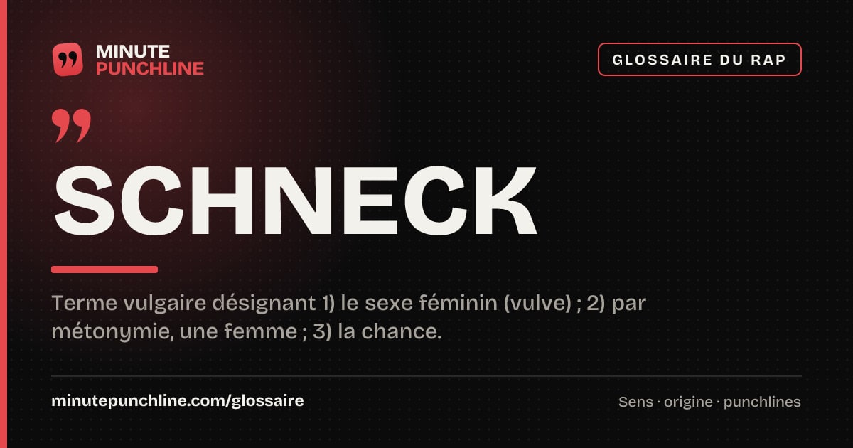 Schneck - signification et origine