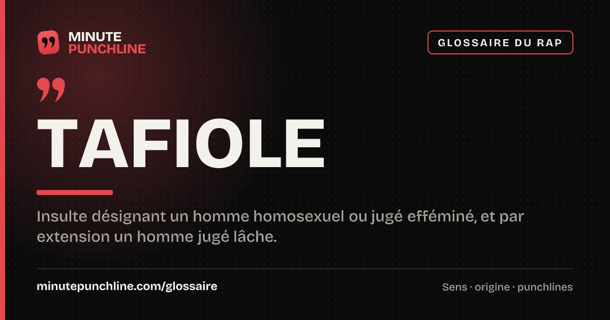 Tafiole - signification et origine