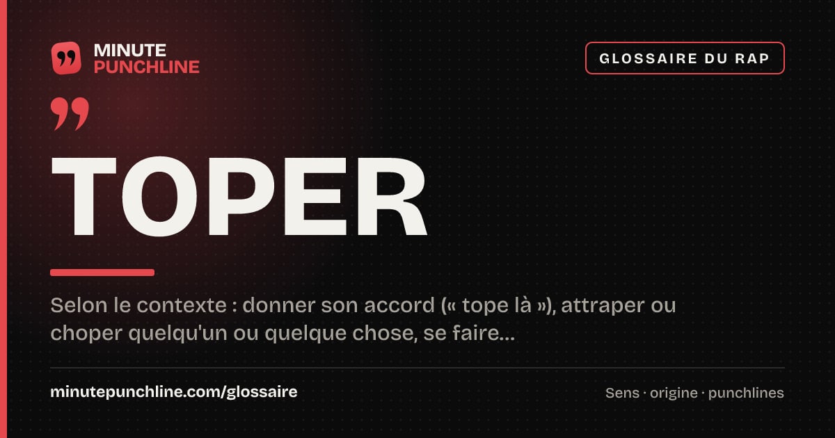 Toper - signification et origine