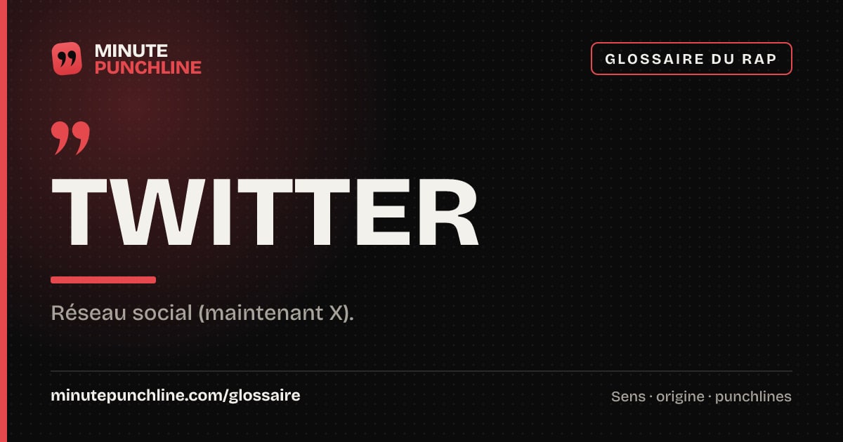 Twitter - signification et origine