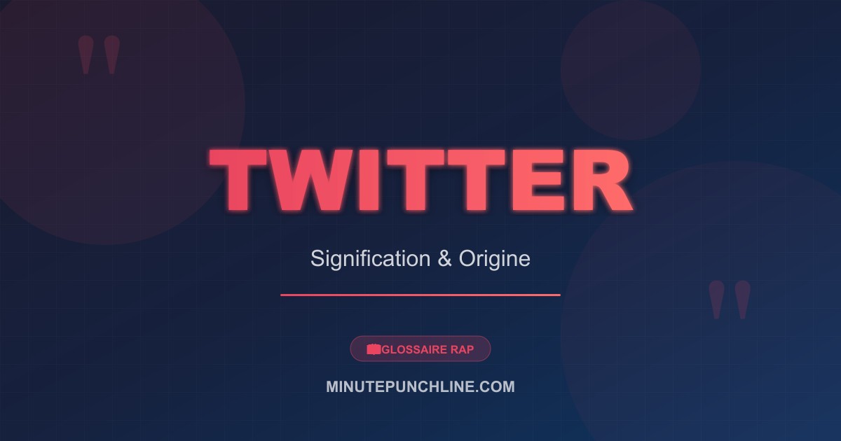 Twitter - signification et origine