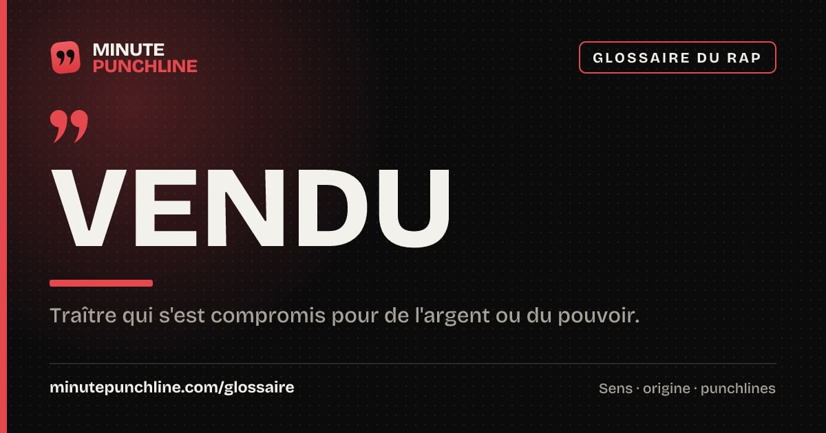 Vendu - signification et origine