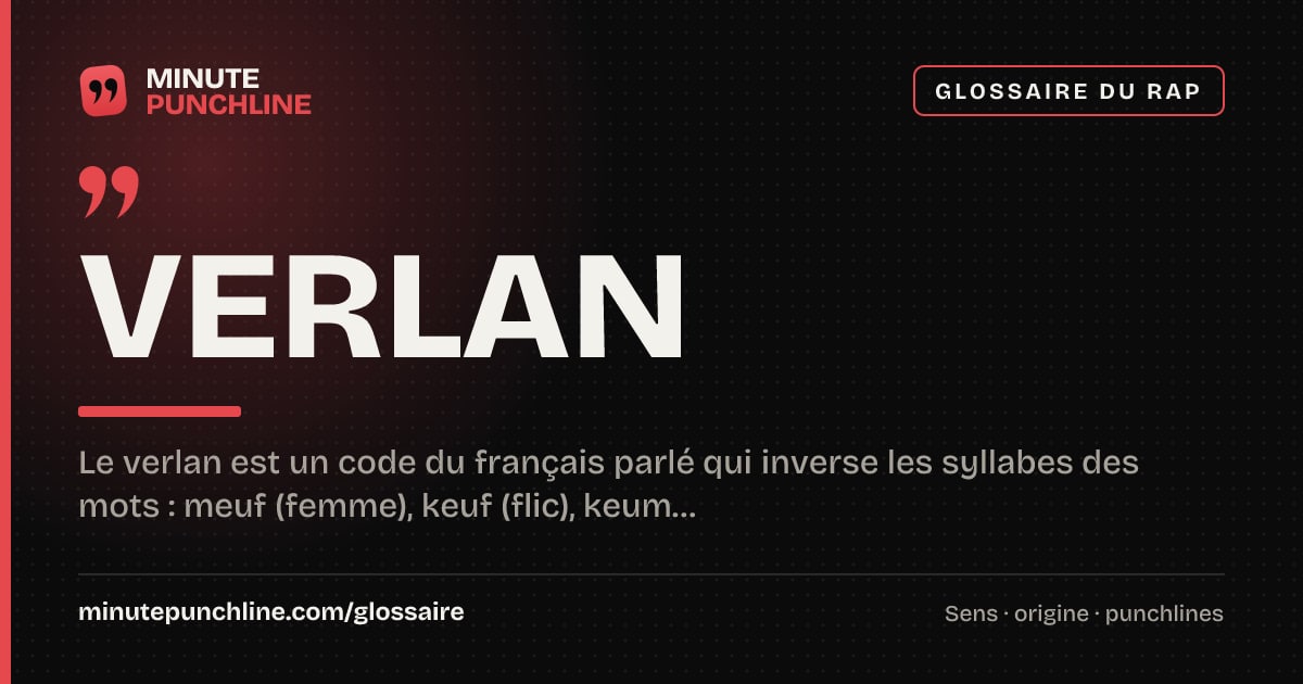 Verlan - signification et origine