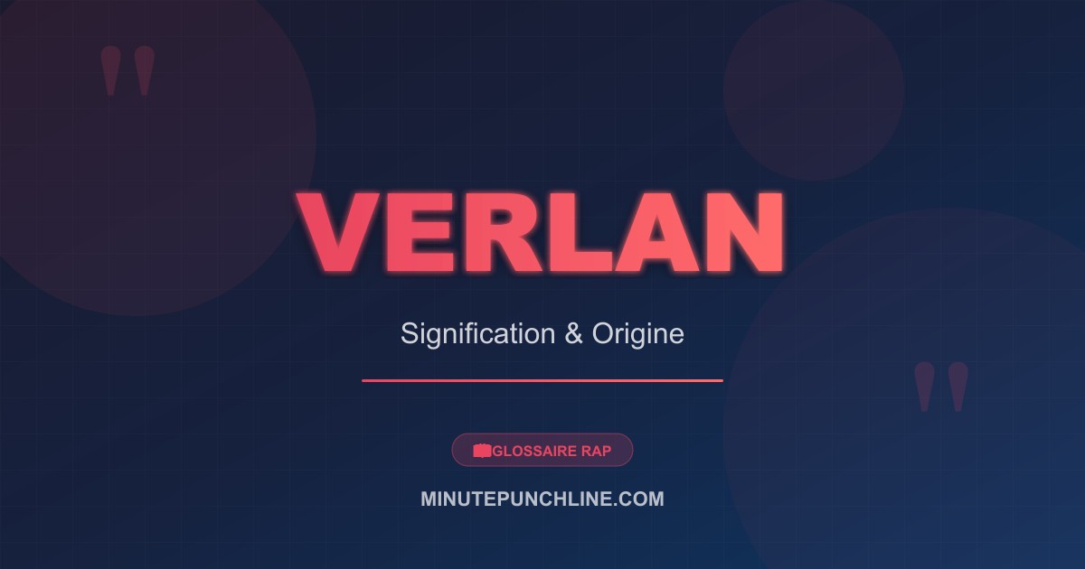 Verlan - signification et origine
