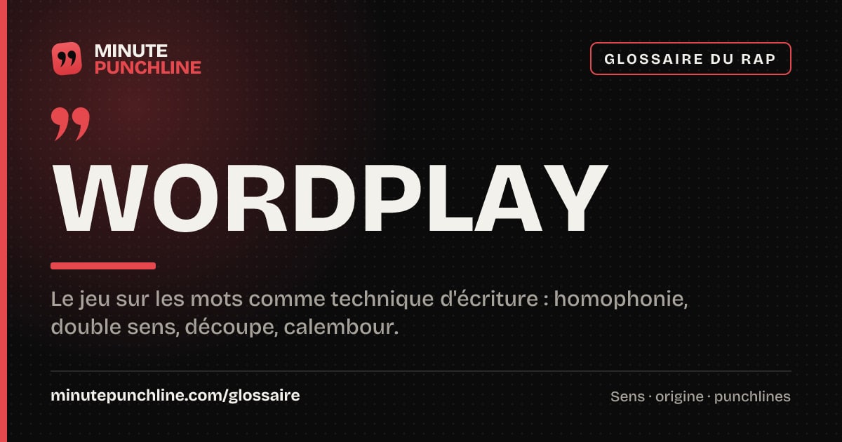 Wordplay - signification et origine