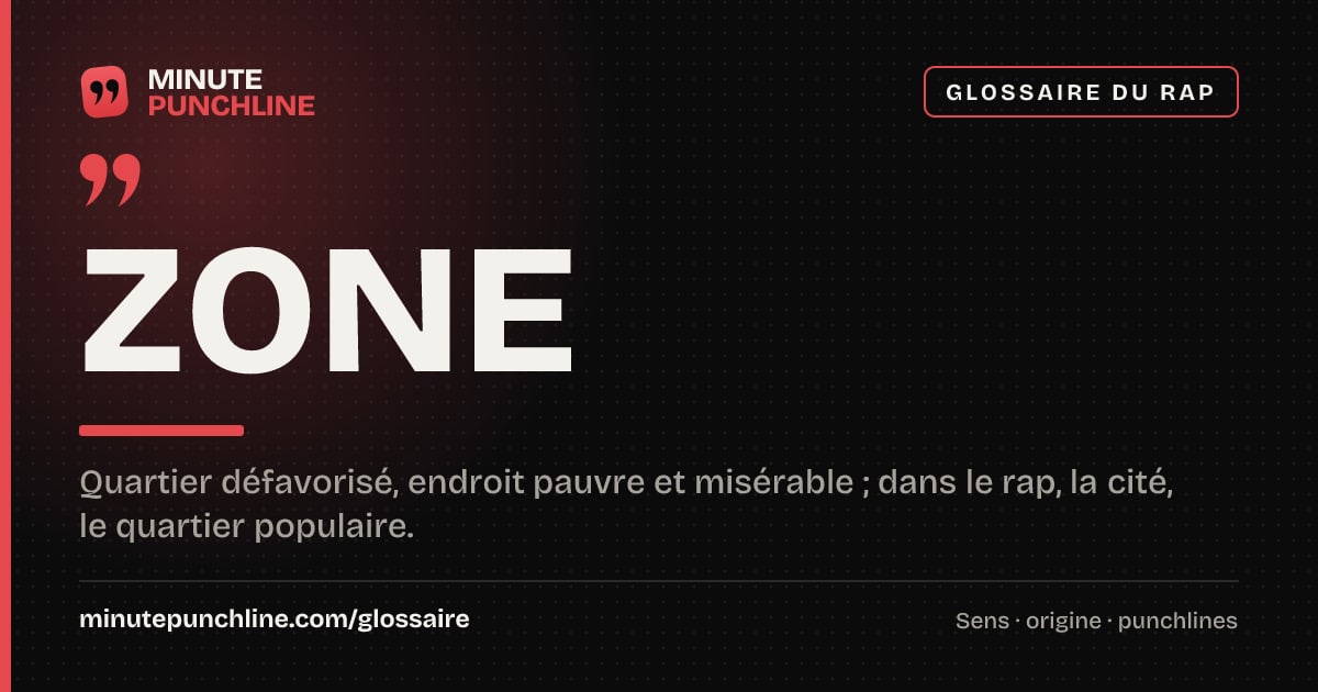 Zone - signification et origine